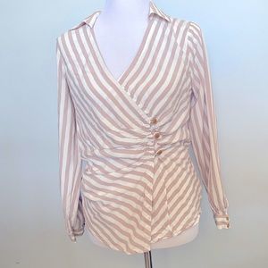 Anthropologie surplice blouse